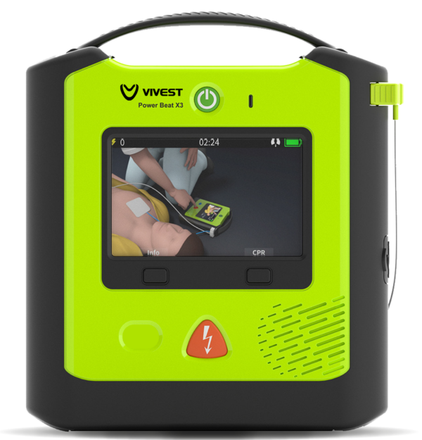 Défibrillateur semi-automatique Vivest Powerbeat X3